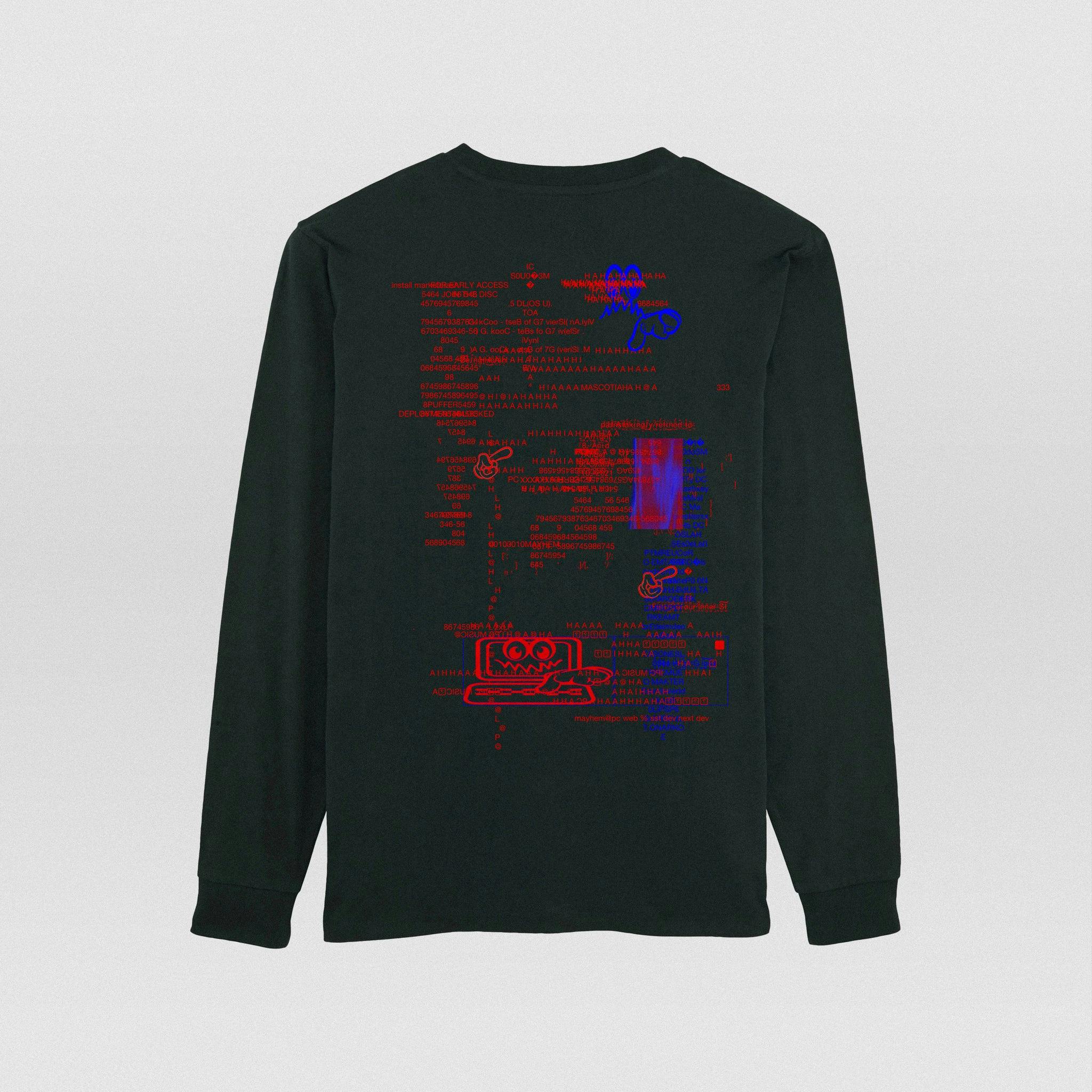 PERSONAL COMPUTER MARKET CRASH Malware Long Sleeve - MarketMatrixTee_Back_cd4635b4-d765-45bc-8fe3-70c55db97f71